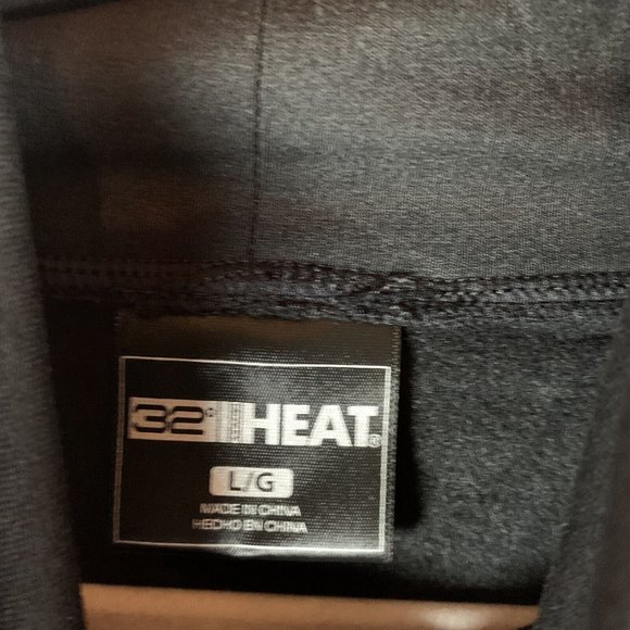 32 Degrees Heat Sweatshirt Women's L Black Drawstring Cowl Neck Pullover 7723 - Picture 2 of 8